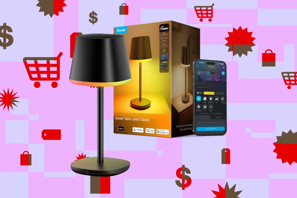 ​Govee’s rechargeable smart table lamp is down to $60 
