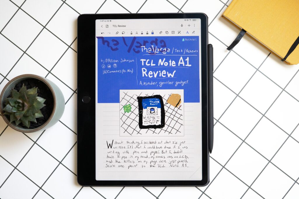​The TCL Note A1 is a kinder, gentler tablet 