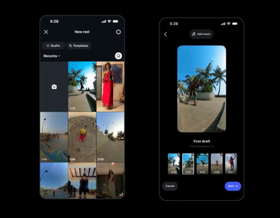 ​Instagram’s ‘First Draft’ trims your Reels clips for you 